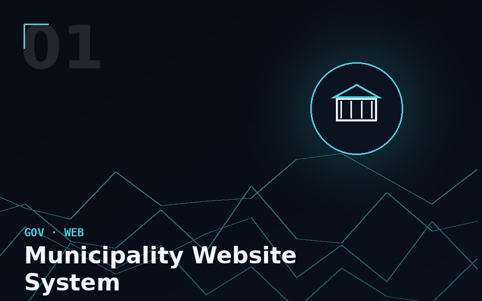 Municipality website system interface
