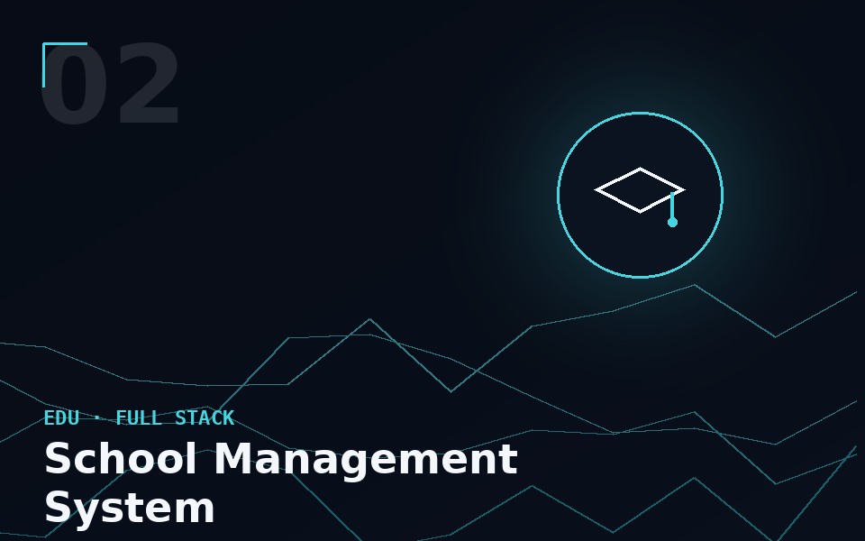 School management system dashboard